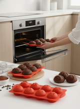 8'li Emoji Silikon Kek ve Muffin Kalıbı - Yapışmaz Çikolata, Cupcake ve Mousse Tatlı Kalıbı