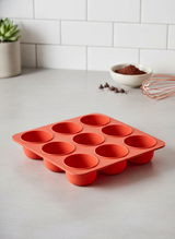 2 Adet 9'lu Silikon Yarım Küre Kek ve Çikolata Kalıbı - Yapışmaz, Isıya Dayanıklı Mousse ve Mini Tatlı Kalıbı