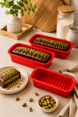 2 Adet Mini Baton Kek ve Dubai Çikolatası Kalıbı Silikon – Yapışmaz Baton Kek, Mini Pasta ve Çikolata Kalıbı BPA İçermez
