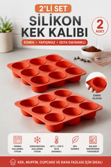 2 Adet 9'lu Silikon Yarım Küre Kek ve Çikolata Kalıbı - Yapışmaz, Isıya Dayanıklı Mousse ve Mini Tatlı Kalıbı